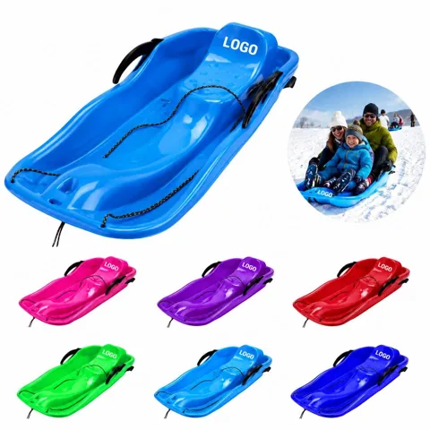 Kids Durable Plastic Snow Sled for Downhill Winter Fun