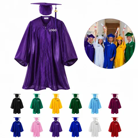 Kids Graduation Gown with Adjustable Sash for Preschool