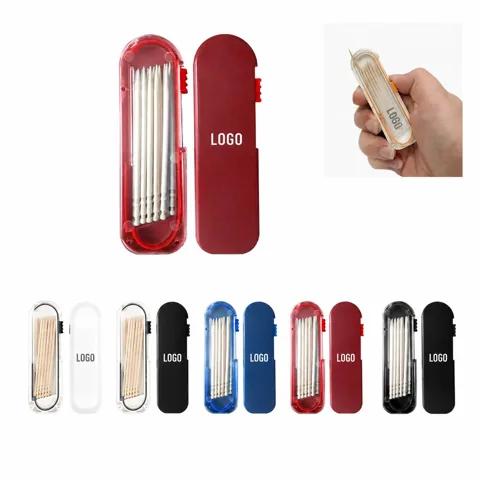 Plastic Toothpick Dispenser with Lid for Tabletop