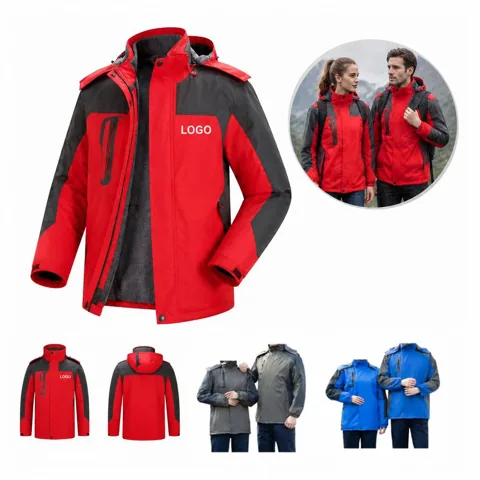 Waterproof Insulated Winter Coat with Hood