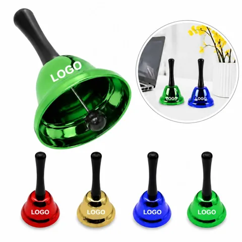 Metal Bell with Wooden Handle for Dining