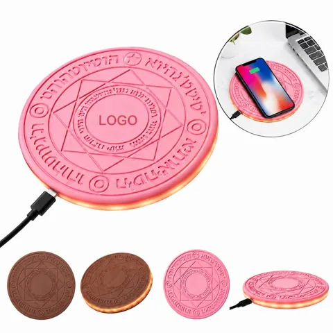 Wireless Charging Pad with Ring Light and Sound
