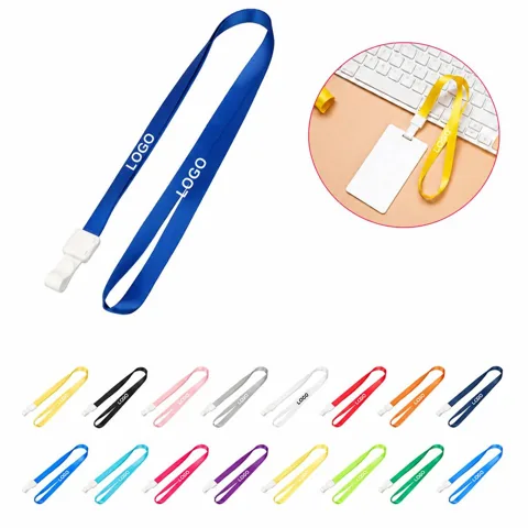 Adjustable ID Badge Holder with Metal Clip and Clear Pouch