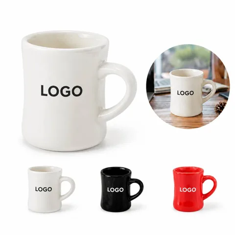 Personalized Glossy Ceramic Coffee Mug in Milky White