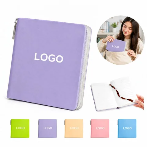 Compact Portable Mini Leather Memo Notebook for Notes