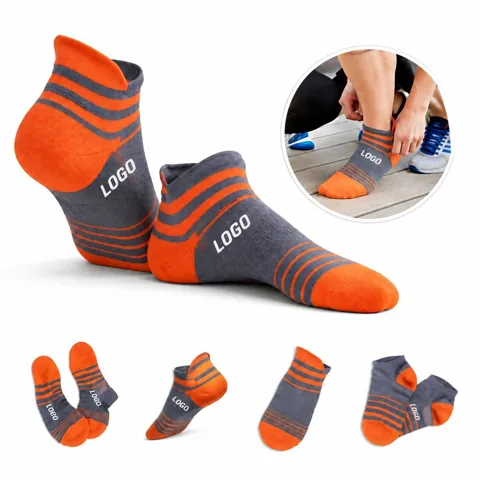 Custom Breathable Cotton Knit Ankle Sports Socks
