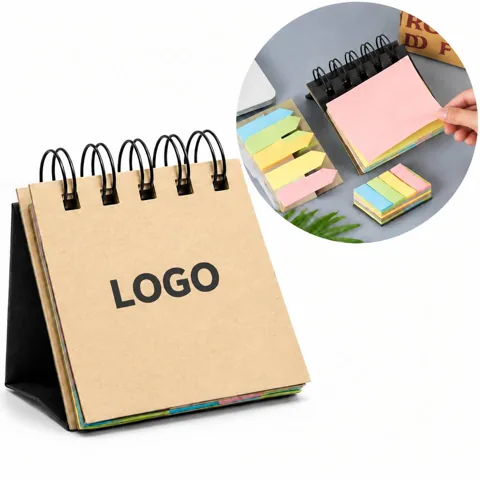 Spiral Bound Adhesive Memo Pad for Quick Notes