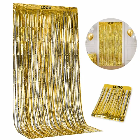 Fire-Resistant Single-Layer Gleam Window Curtain