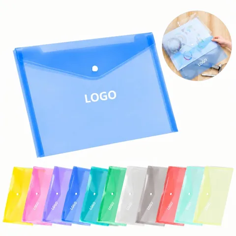 Thickened A4 Clear PP Document Bag
