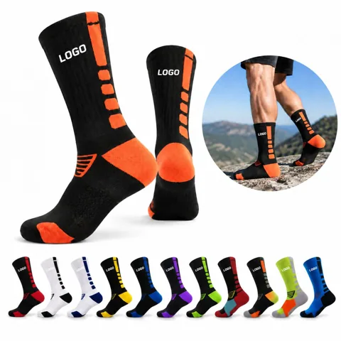 Cushioned Breathable Basketball Athletic Socks