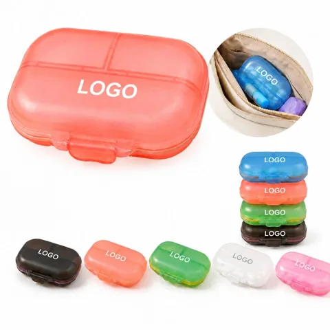Portable Daily Medicine Organizer with Multiple Compartments