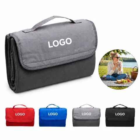 Compact Soft Fleece Blanket for Camping and Travel