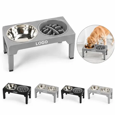 Anti-Tip Stainless Steel Dog Bowl with Non-Slip Base