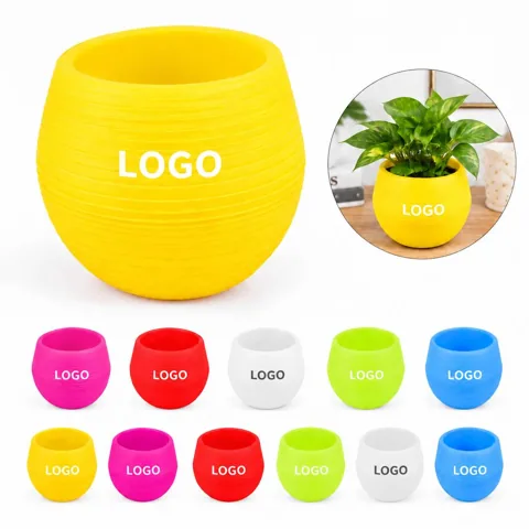 Self-Draining Plastic Pot for Indoor Plants & Herbs
