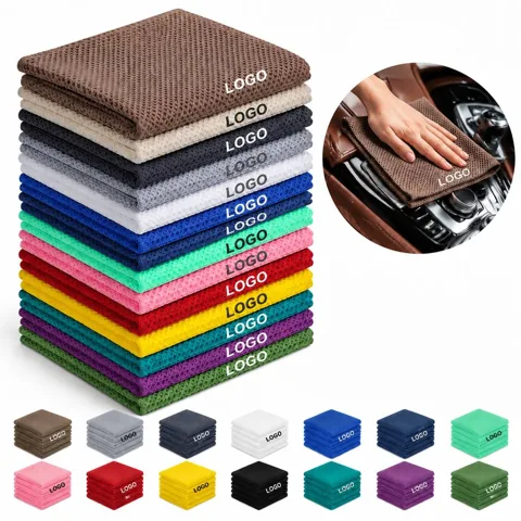 Cotton Waffle Weave Hand Towel Soft Absorbent