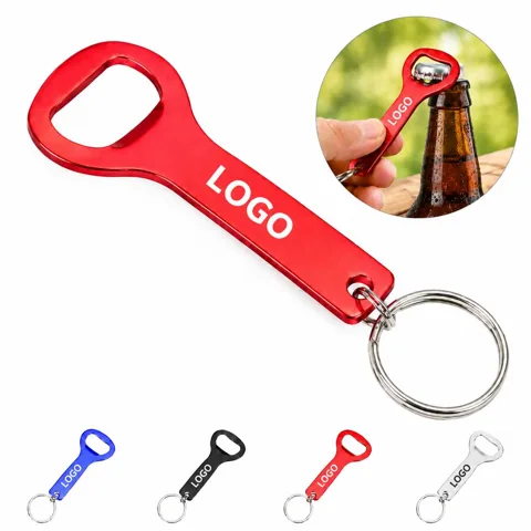 Compact Aluminum Wrench Keychain Bottle Opener Tool