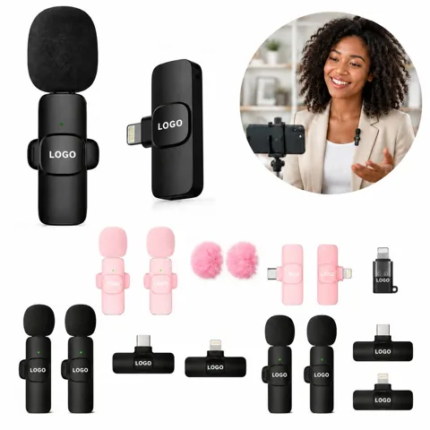Wireless Clip-On Lavalier Mic for Streaming & Recording
