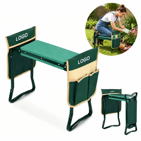Folding Garden Kneeler and Seat with Padded Support