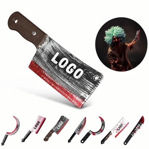 Realistic Fake Bloody Knife Halloween Cosplay Prop