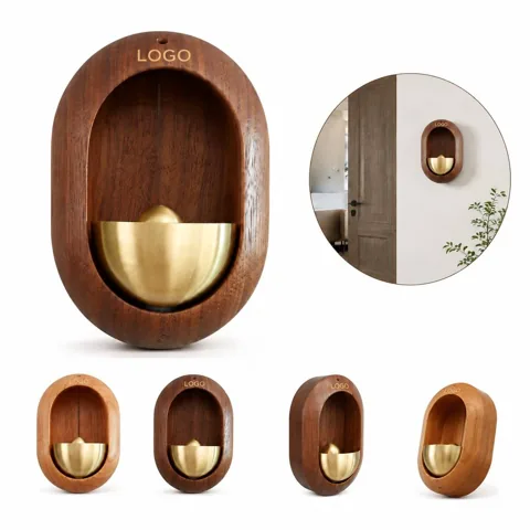 Wooden Magnetic Doorbell Wind Chime for Metal Doors
