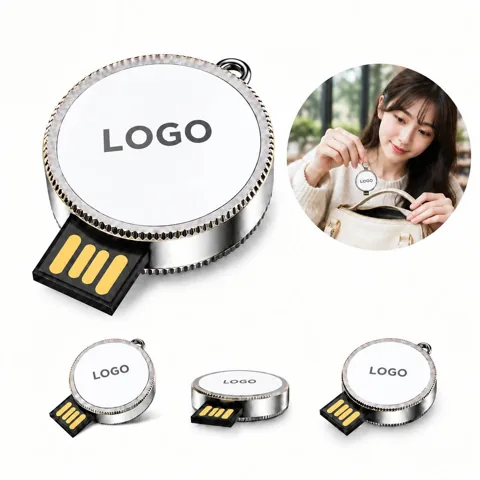 Compact Metal USB Flash Drive for Data Storage and Transfer