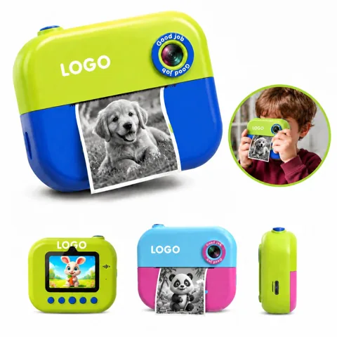 Instant Print Camera for Kids with Built-In Printer