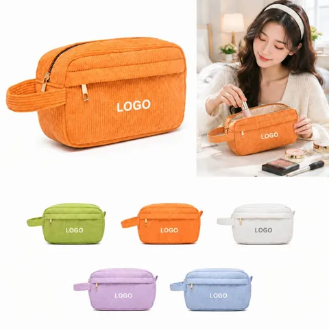Compact Makeup Storage Box with Multiple Compartments