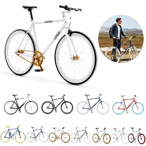 Lightweight Single-Speed Road Bike for Urban Commuting