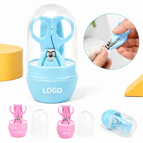 Baby Nail Care Kit with Rounded-Tip Clippers and File