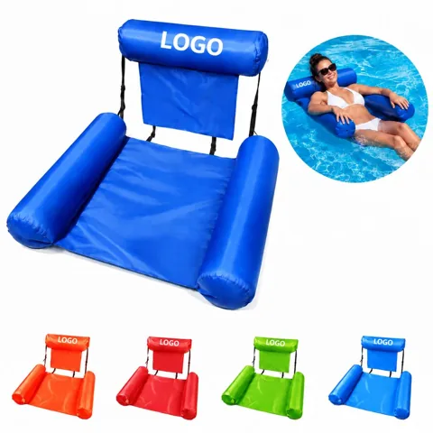 Adult Inflatable Pool Float Chair with Cup Holder