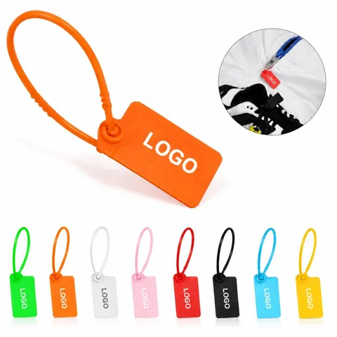 Tamper-Evident Plastic Tie Seal for Bags and Zippers