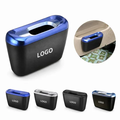 Waterproof Car Trash Bin with Storage Compartments