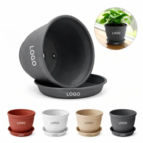 Threaded Mini Plastic Flower Pot for Hydroponic Plants
