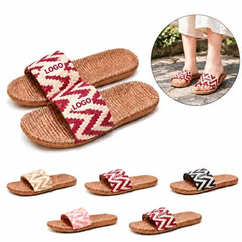 Breathable Linen Indoor Slippers for Everyday Comfort