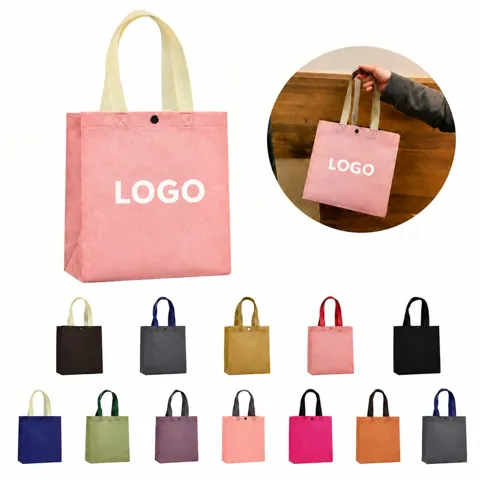 Foldable Nonwoven Shopping Tote with Buckle