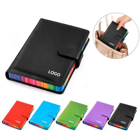 Colorful Edge Thick Leather A5 Notebook for Writing