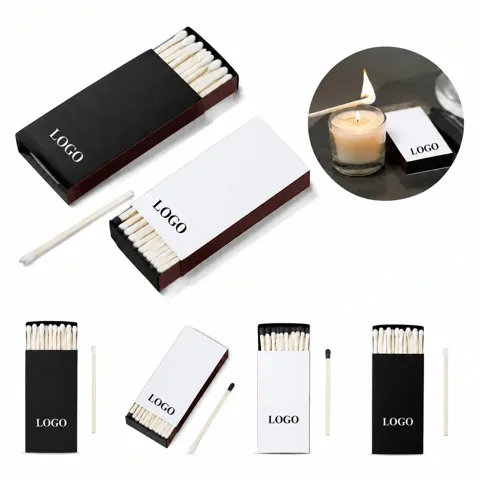 Long Wooden Cigar Safety Matches Sulfur-Free