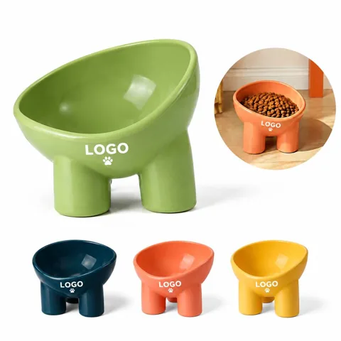 Elevated Anti-Slip Cat Feeding Bowl