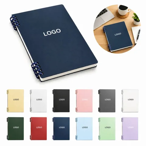 A5 Spiral Notebook with Removable Pages for Note Taking