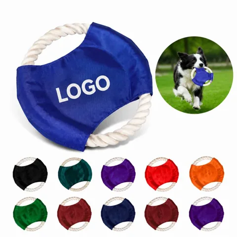 Soft Braided Rope Dog Flying Disc for Fetch