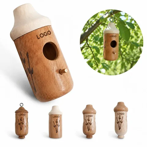 Wooden Hummingbird House with Ventilated Interior