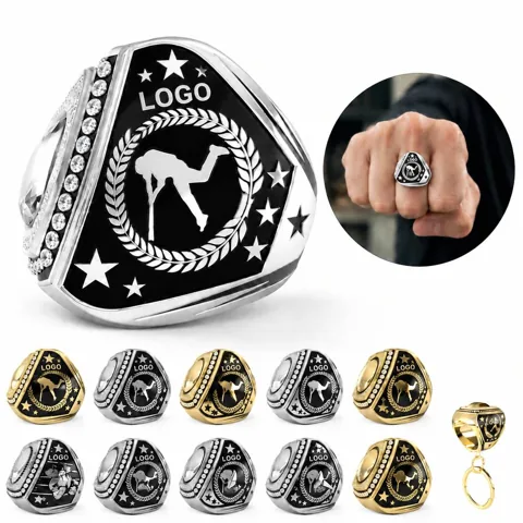 Adjustable Engraved Alloy Keepsake Ring