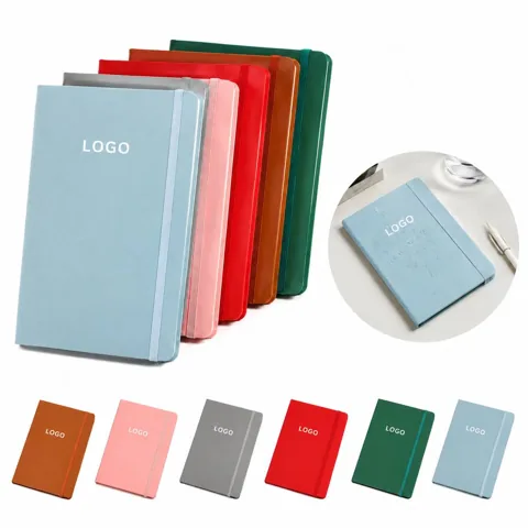 Soft Cover Journal with Elastic Closure and Ribbon Bookmark