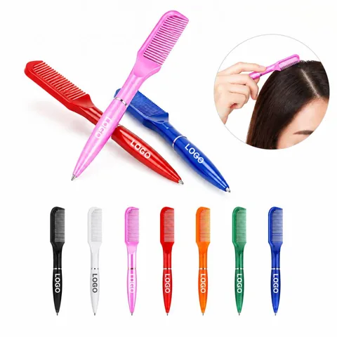 Ergonomic Comb-Grip Ballpoint Pen for Comfortable Writing