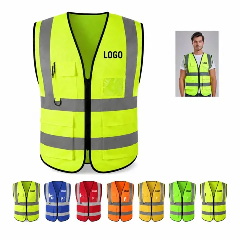 Custom Printed High-Visibility Reflective Safety Vest