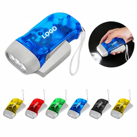 LED Dynamo Powered Emergency Flashlight