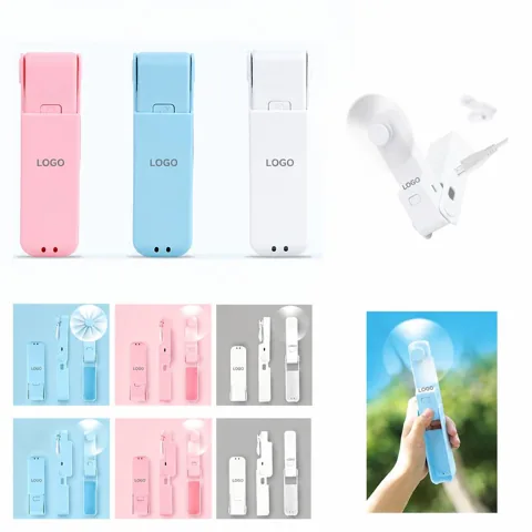 Foldable Rechargeable USB Fan with 3 Speed Settings