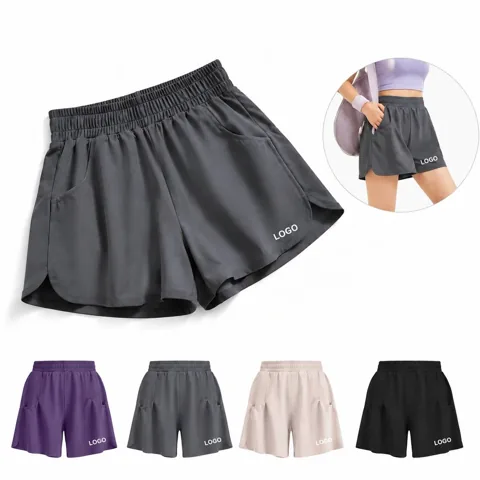 Loose Fit Stretch Athletic Shorts for Women Yoga Running