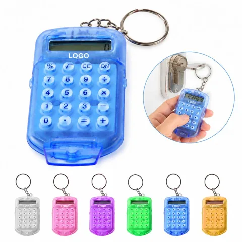 Compact Pocket Calculator Keyring for Quick Math
