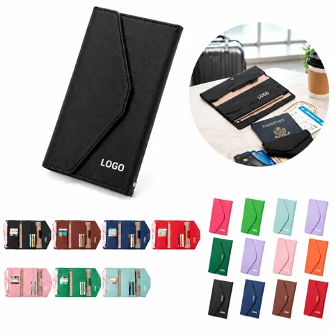 RFID Travel Wallet for Women Secure Document Organizer
